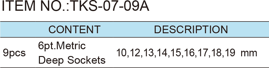 9pcs. 3/8”Dr. Deep Socket Wrench Set (1)