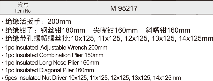 9件VDE绝缘维修组套(1)