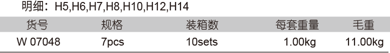 12.5mm系列整体气动批头套筒组套(1)