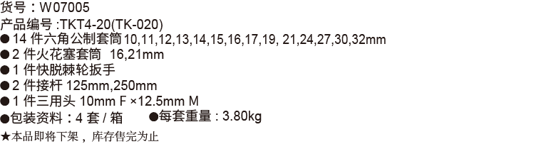 20件12.5mm系列公制套筒组套(1)