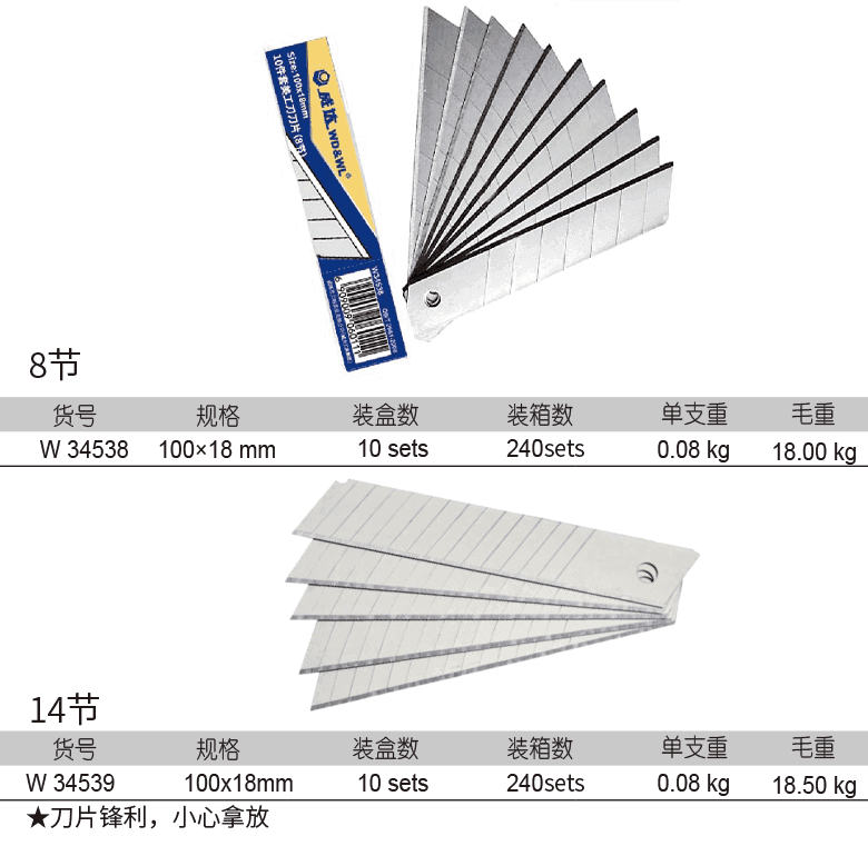 10件套美工刀刀片(1)