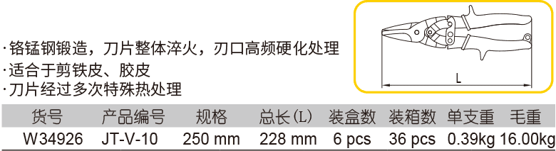 短直头多功能航空剪(1)